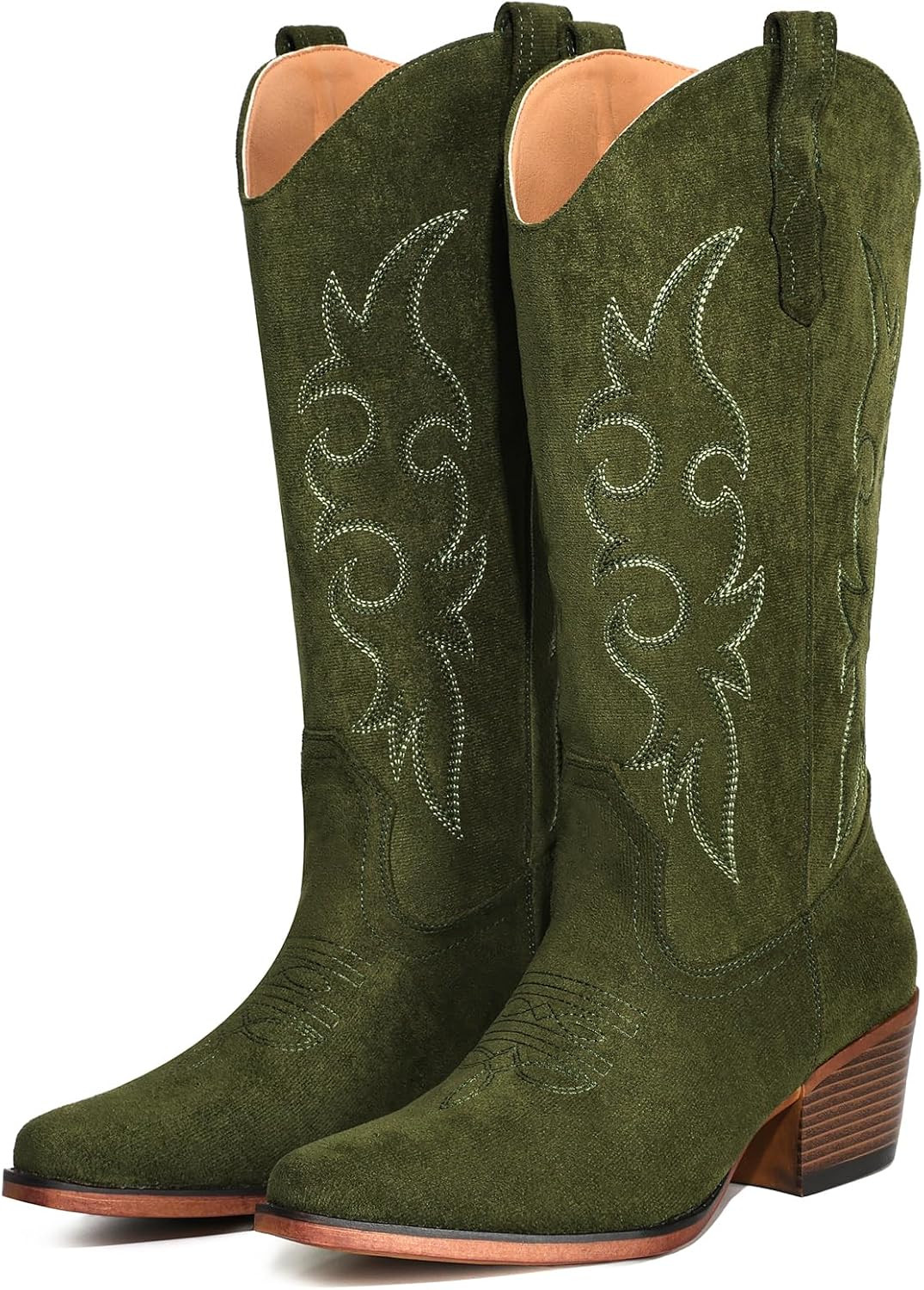 Cowboy Boots For Women Western Cowgirl Classic Mid Calf Snip Toe Boot | Amazon (US)