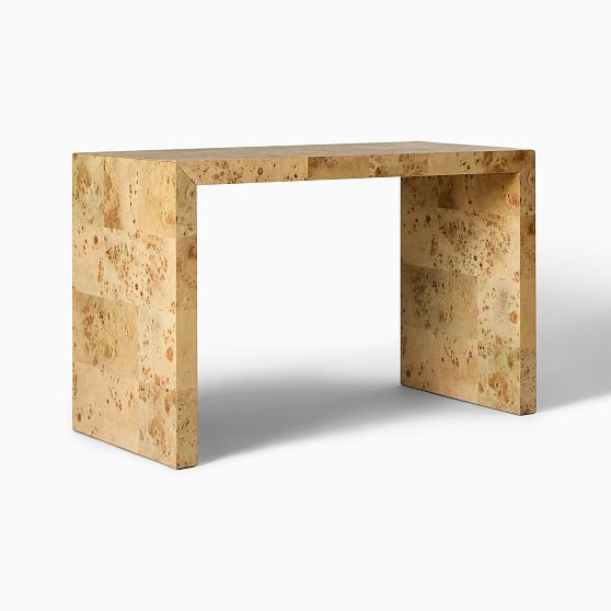 Volume 48"" Standard Desk, Burl | West Elm (US)