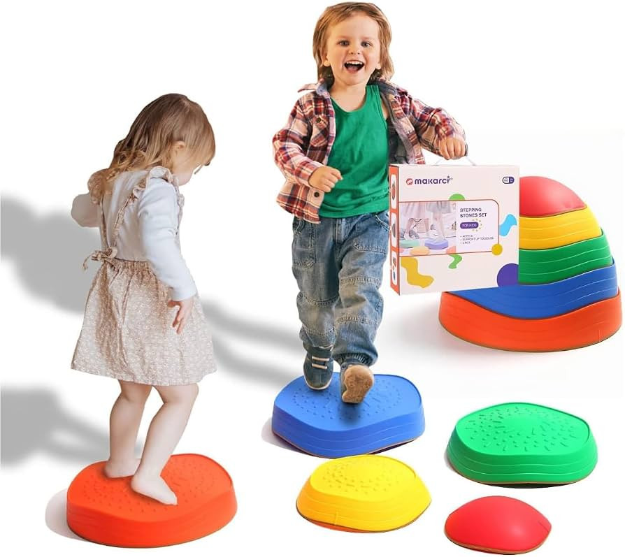 makarci Balance stepping stones for kids, non-slip toddlers sensory toys outdoor or indoor play, ... | Amazon (US)