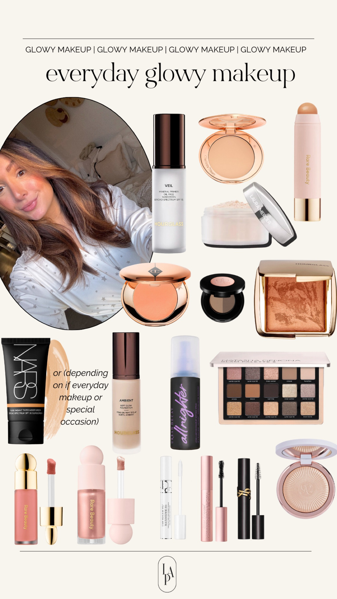 Everyday glowy makeup 

Shades:
Tinted moisturizer- groenland
Foundation- 5
Bronzer- happy soul 
Blush- hope 
Highlighter- mesmerize 
Powder bronzer- luminous bronze light 