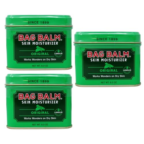 Bag Balm Vermont's Original Hand Moisturizer, Hand Balm for Dry Skin, Cracked Hands, Heels & Dry Hands Treatment, For Dogs and More Ointment, Lotion - 8oz Tin, 3 Pack | Amazon (US)