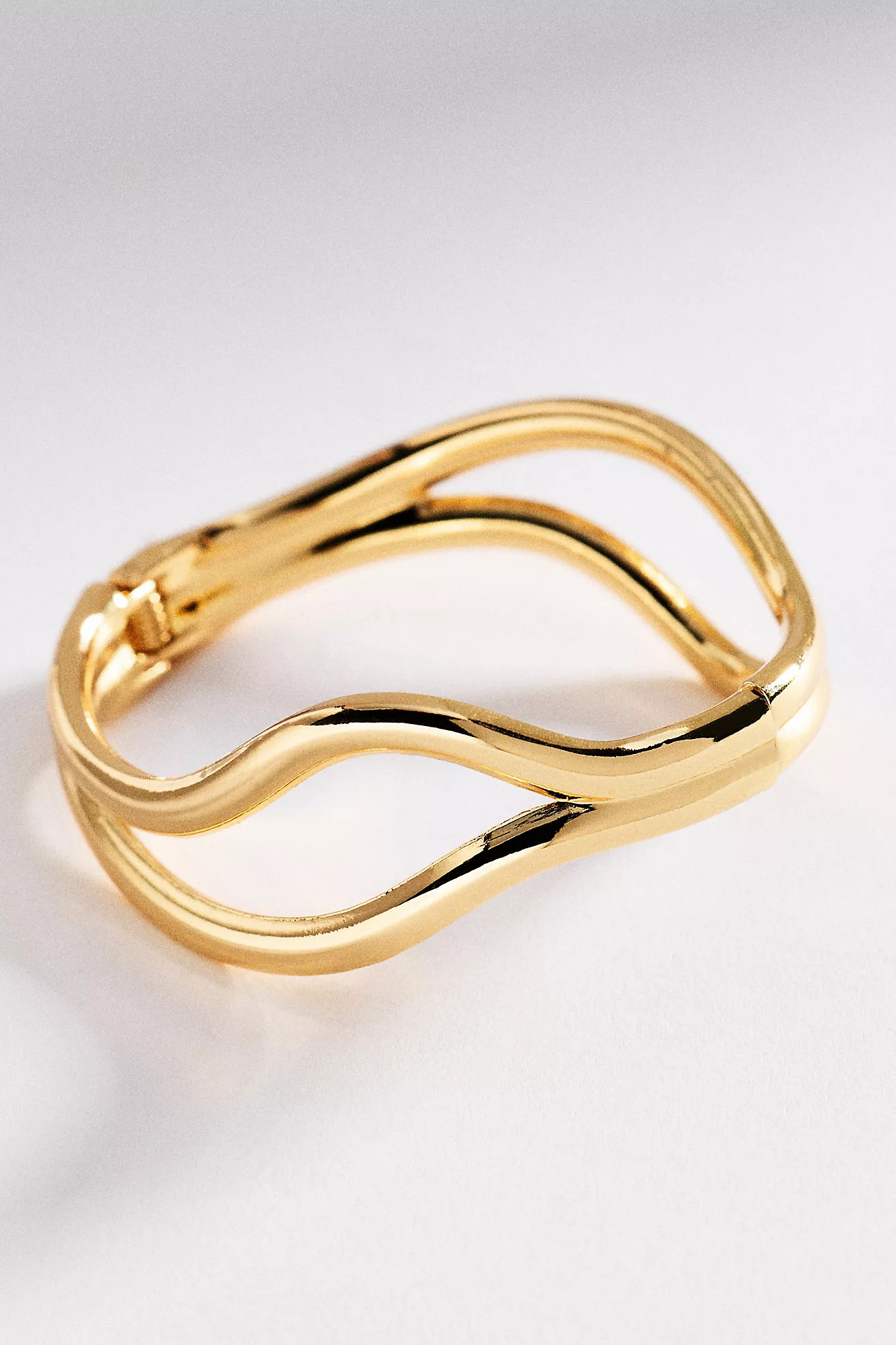 Sculptural Hinged Bangle Bracelet | Anthropologie (US)