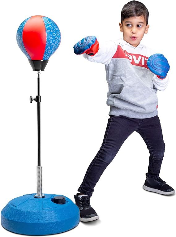 TechTools Punching Bag for Kids, Ages 3 - 9 Years Old - Includes Kids Boxing Gloves - Kids Boxing... | Amazon (US)