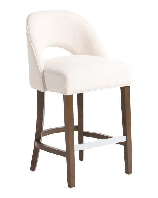 Mindy Boucle Counter Stool | TJ Maxx