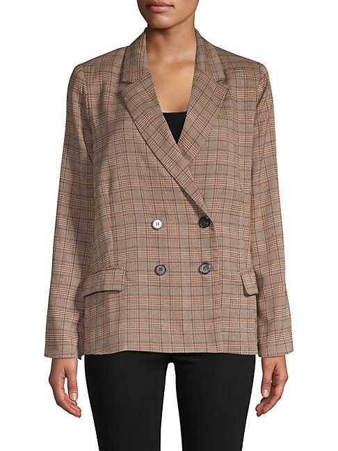 Blake Double-Breasted Plaid Blazer | Saks Fifth Avenue OFF 5TH