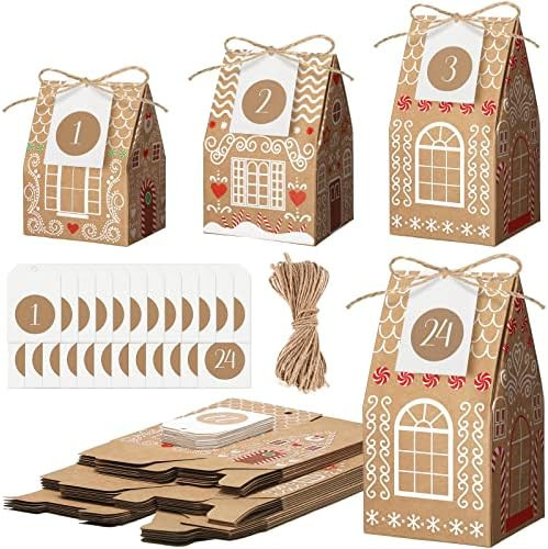24 Empty Advent Calendar Boxes to Fill, Christmas Advent Calendar 2022 24 Days Advent Countdown G... | Amazon (US)