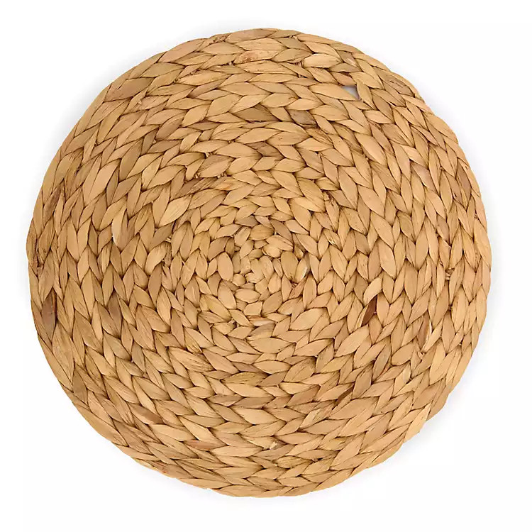 Natural Water Hyacinth Charger | Kirklands