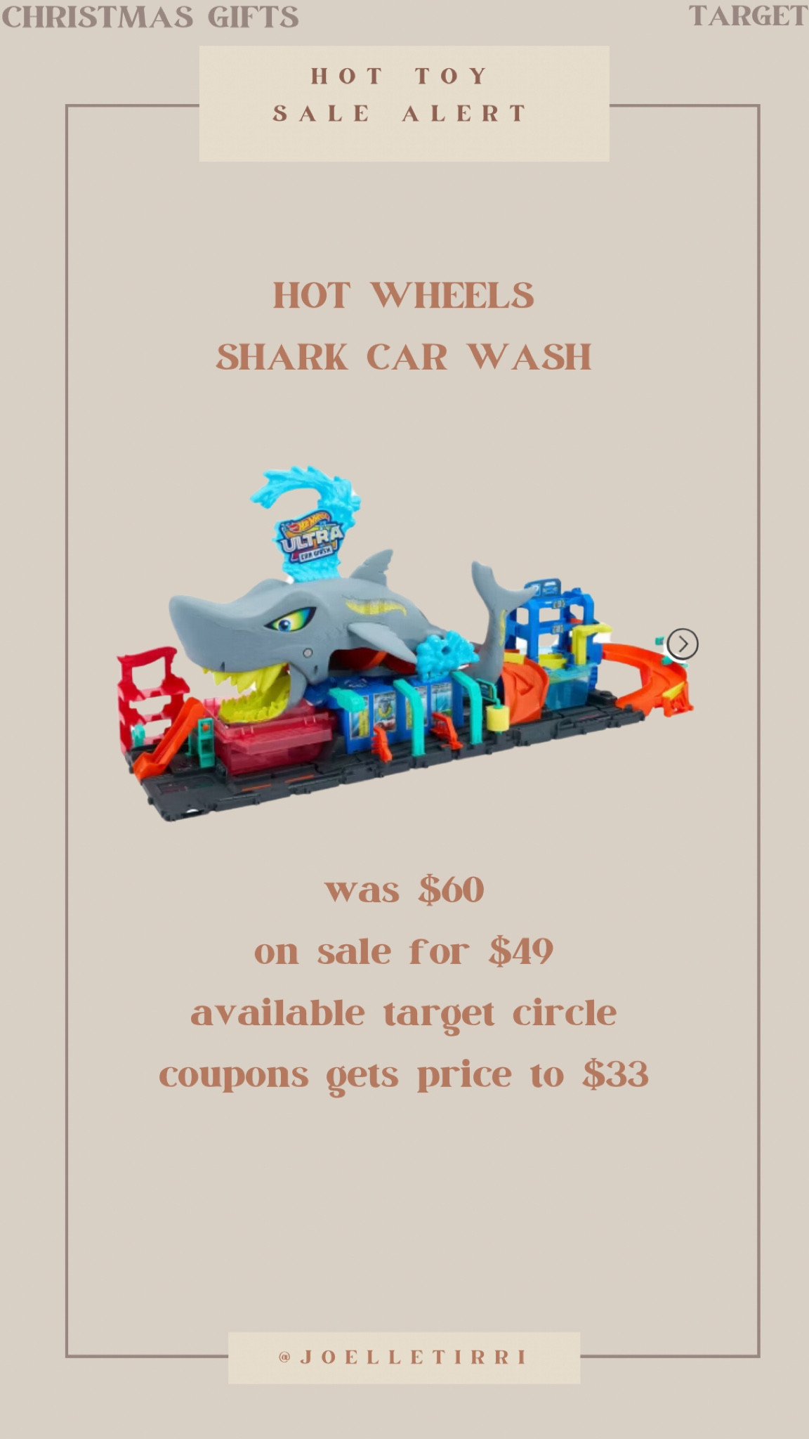Hot toy alert! On major sale with target circle coupons. Hot wheels shark car wash. Gift for boys. #giftguide #boys #toddlergift #target 

#LTKGiftGuide #LTKCyberWeek #LTKKids