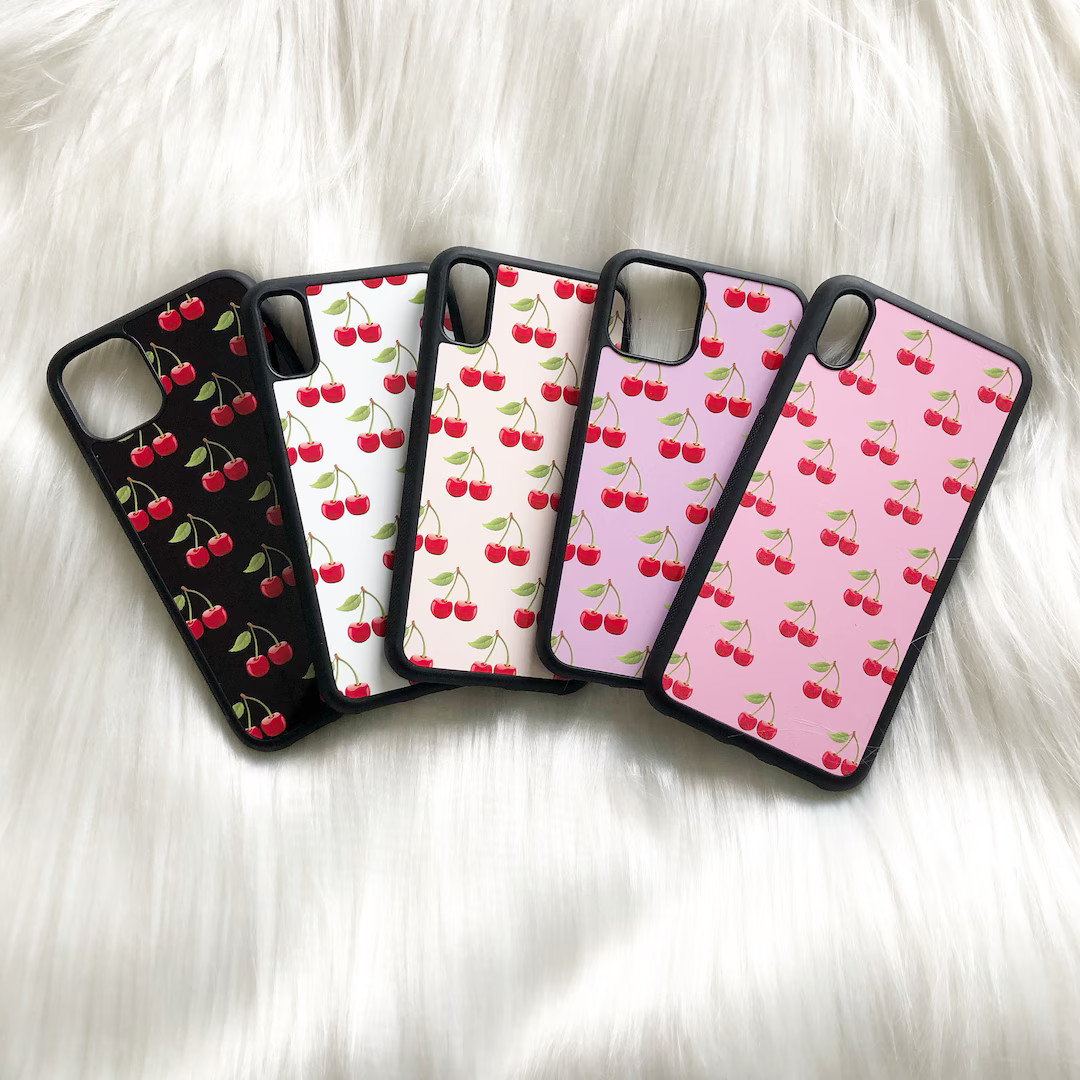 Cherry Phone Case available in iPhone and Android iPhone 7 8 - Etsy UK | Etsy (UK)