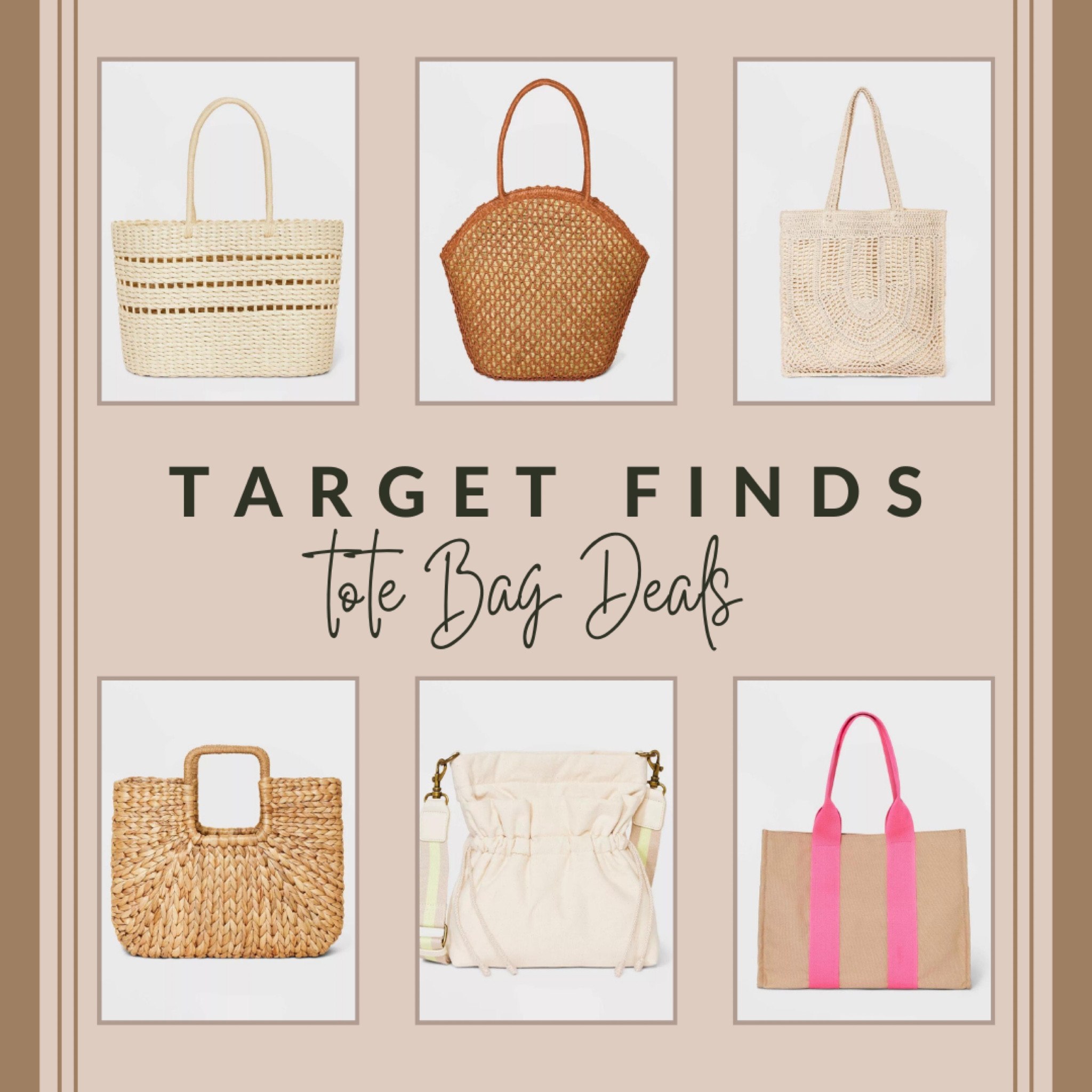 Check out Targets Tote bags on sale now! 

#LTKsalealert #LTKSeasonal #LTKstyletip
