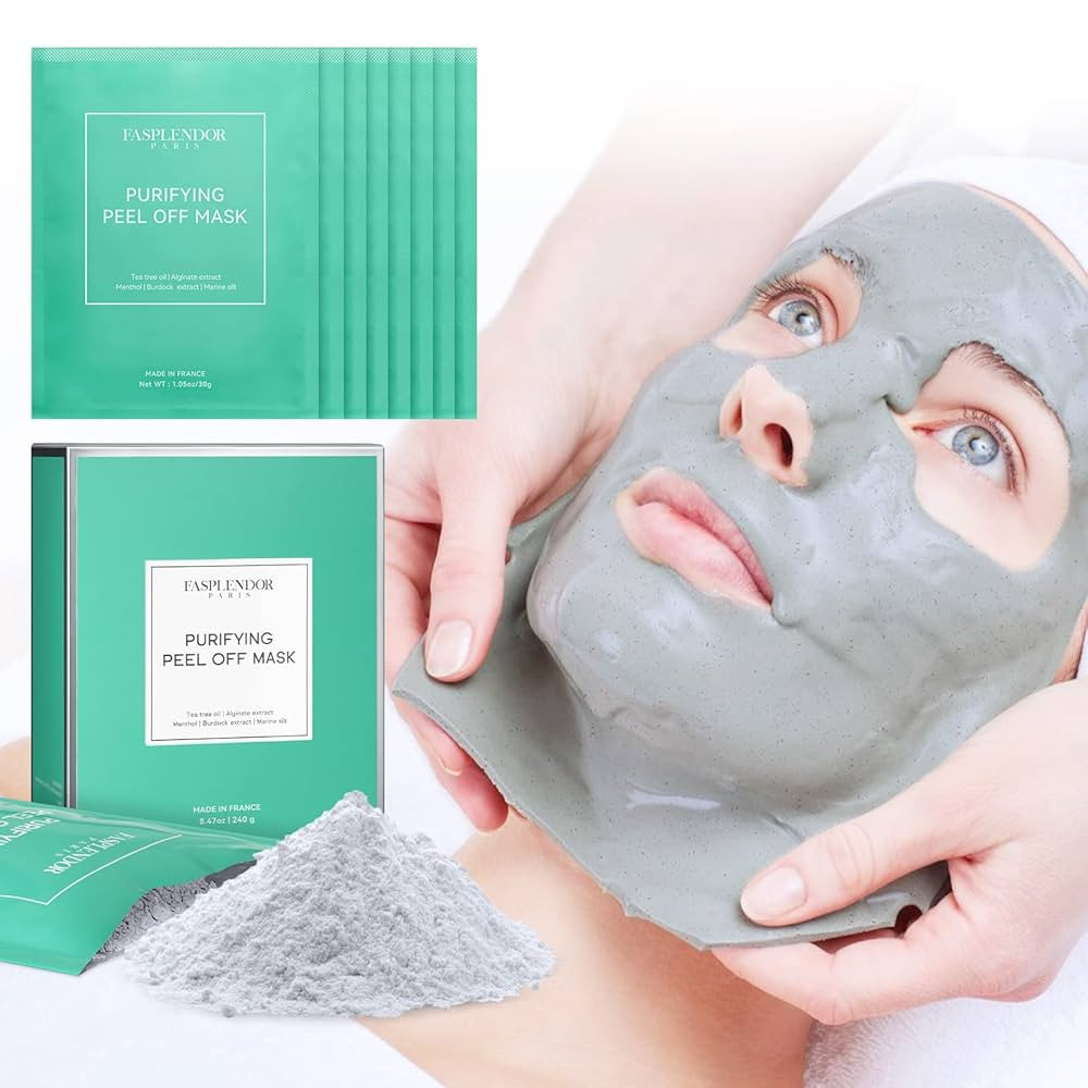Tea Tree Peel-Off Jelly Face Mask Powder, Professional Spa-Quality Alginate Facial Mask for Deep ... | Amazon (US)
