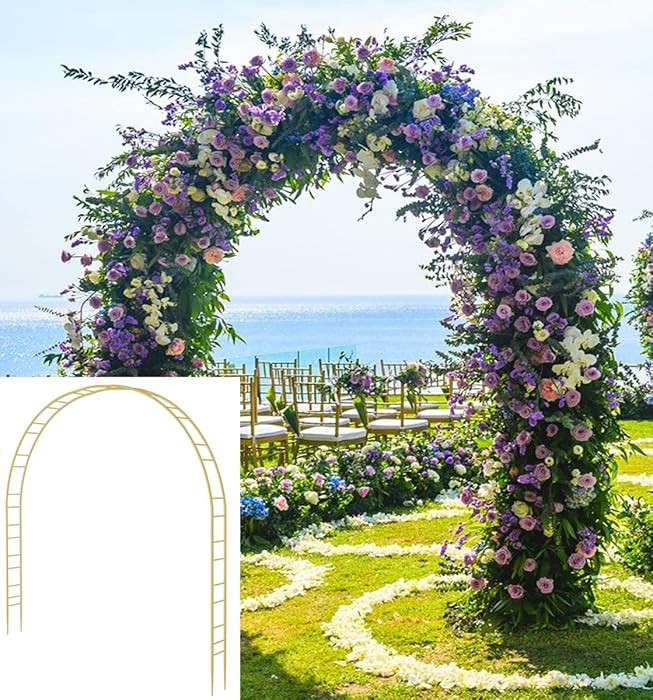 Queension Extra Large Garden Arch 7.2Ft Wide 9.2Ft High, Wedding Arch for Ceremony, Outdoor Garde... | Amazon (US)