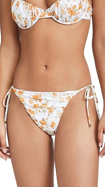 Emelie Ruched Tie Side Bikini Bottoms | Shopbop
