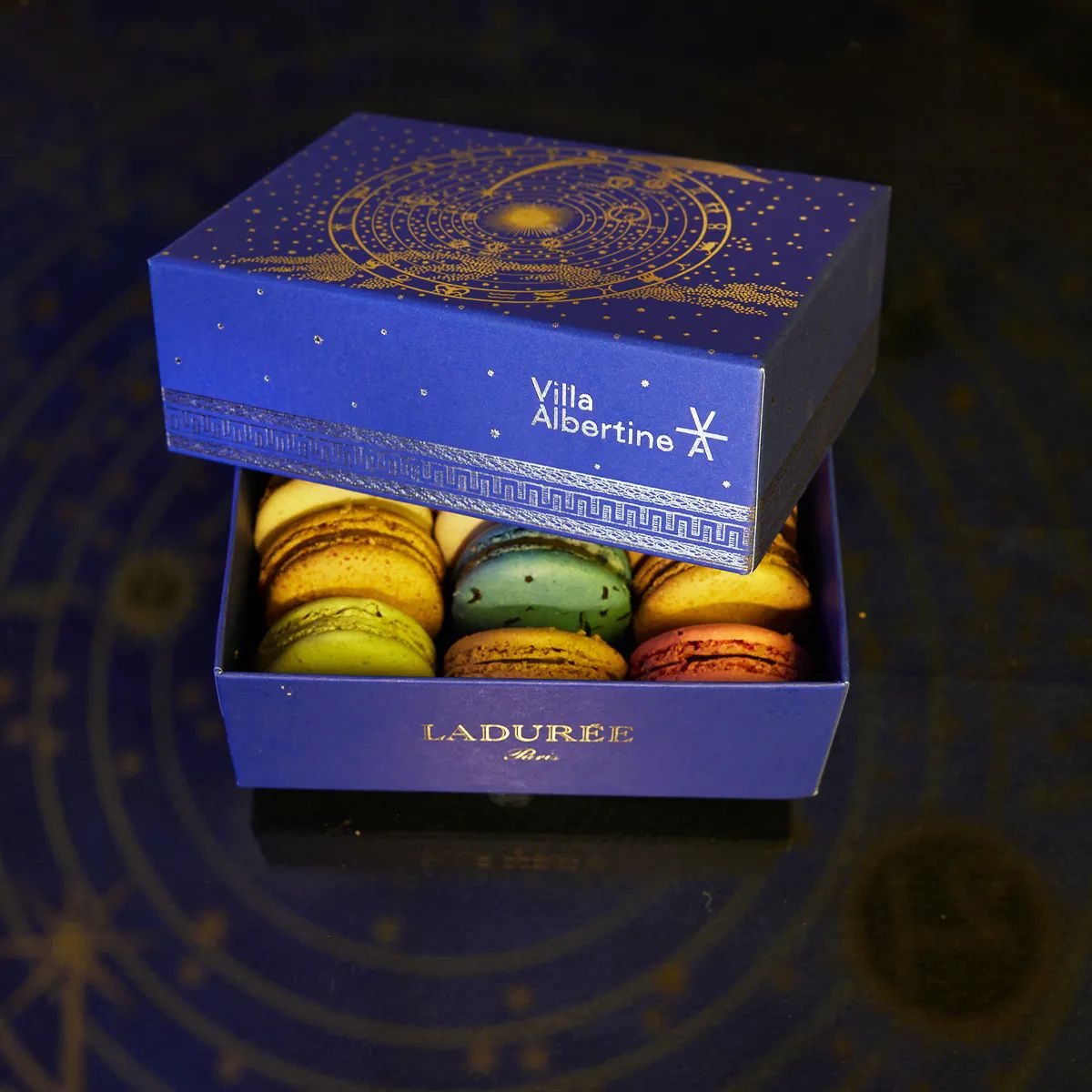 Ladurée X Villa Albertine - Gift Box of 8 Macarons by Ladurée Paris | Goldbelly | Goldbelly