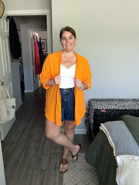 Need the perfect look for a weekend trip to the farmers market?! Or even just the perfect casual weekend look?! Take the Honeylove bodysuit and pair it with denim shorts and an oversized button up!  The bodysuit runs TTS, comes in several color options and you can use code  TOUCHOFSPARKLEBLOG_ for 15% off! 

#LTKmidsize #LTKstyletip #LTKfindsunder100
