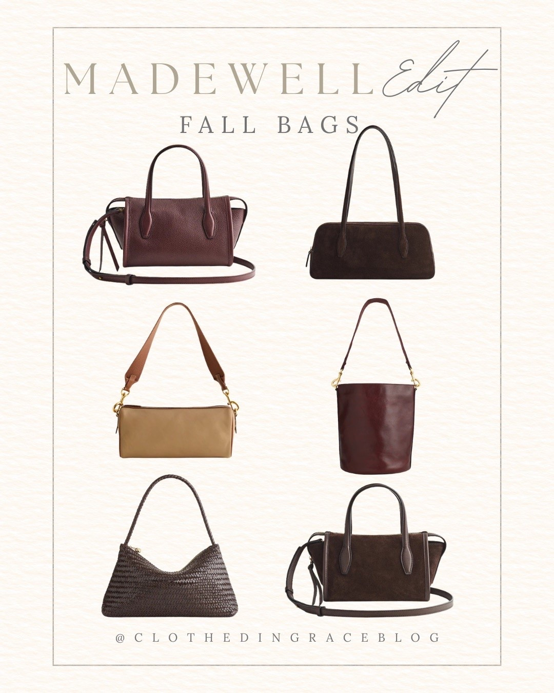 Loving these fall bags from Madewell!

#LTKgrwm #LTKootd #LTKdayinmylife