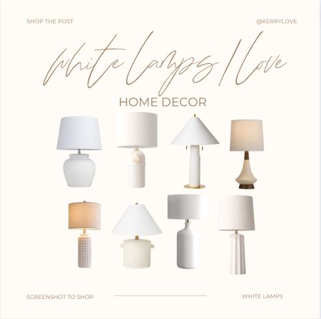 A simple white lamp is so underrated and so easy! I love how one can tie a room together. Check out some of my recent faves! 

#LTKstyletip #LTKhome