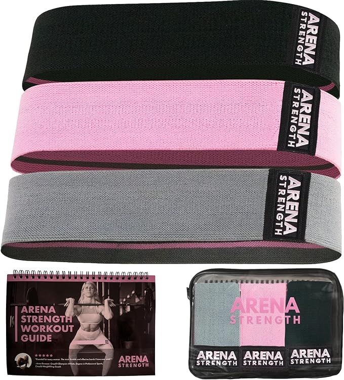 Arena Strength Fabric Booty Bands - Fabric Exercise Bands for Legs and Butt | Fabric Resistance B... | Amazon (US)