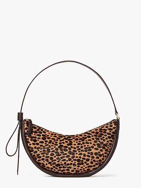 smile leopard calf hair small shoulder bag | Kate Spade (US)