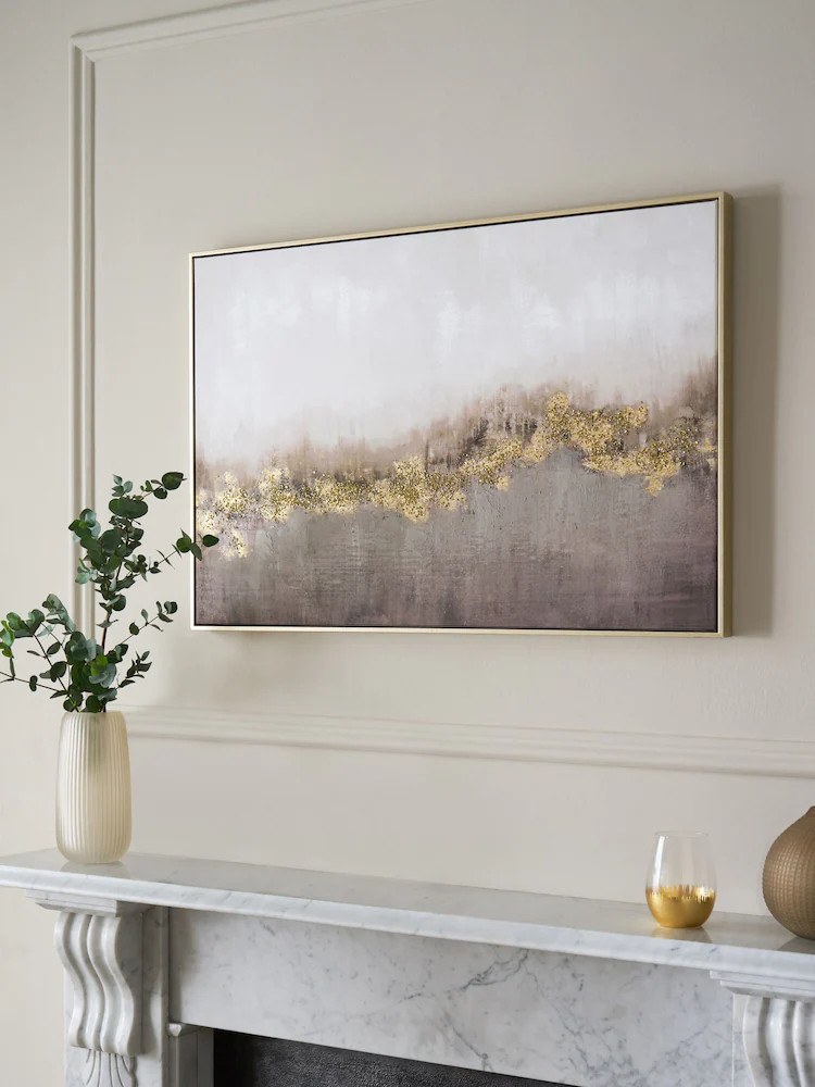 Buy Lipsy Ombre Gold Foil Wall Art from Next Ireland | Next EU