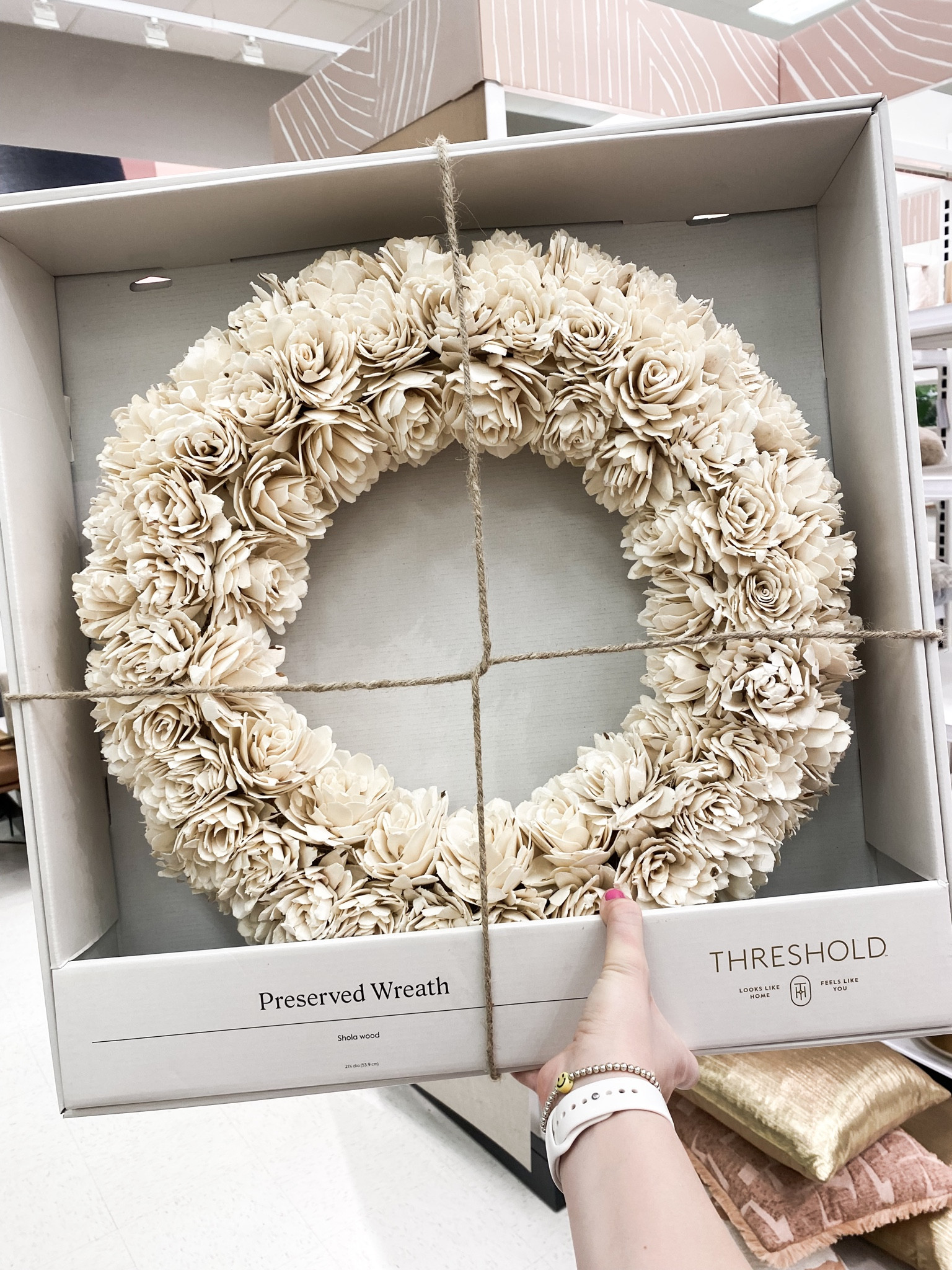 I am obsessing over this Threshold wreath from Target 🎯 It’s a beautiful color made with dried ivory flowers. The quality in person doesn’t do photos justice. 

#LTKSeasonal #LTKhome #LTKfindsunder50