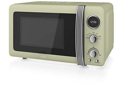 Swan Retro Digital Microwave Green, 20 L, 800 W, 3 Power Levels Including Defrost Setting, SM22030GN | Amazon (UK)