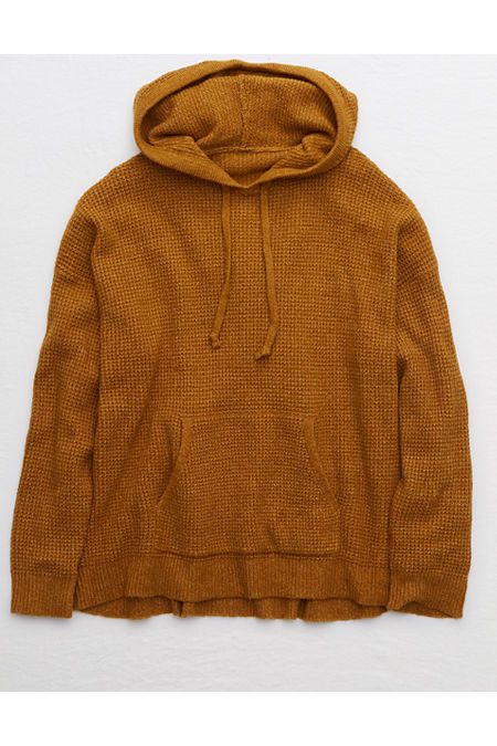 Aerie Waffle Hoodie Women's Pod L | American Eagle Outfitters (US & CA)