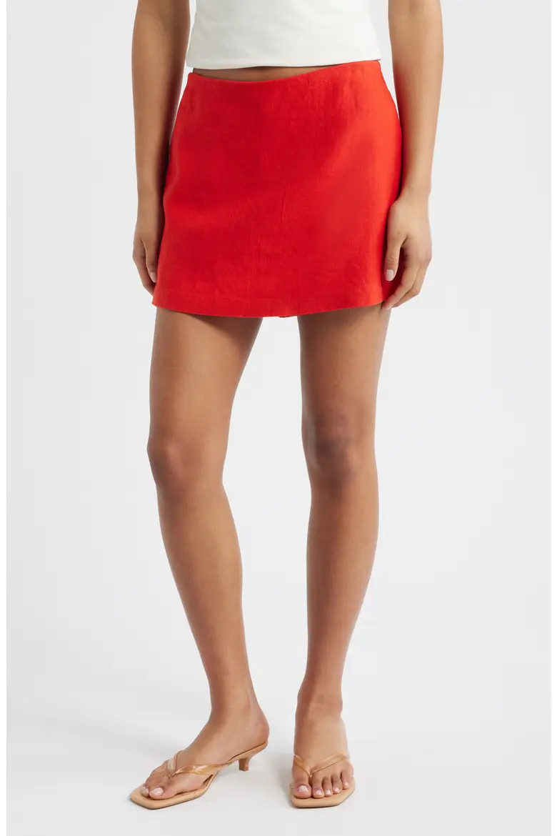 Linen Miniskort (Women) | Nordstrom | Nordstrom