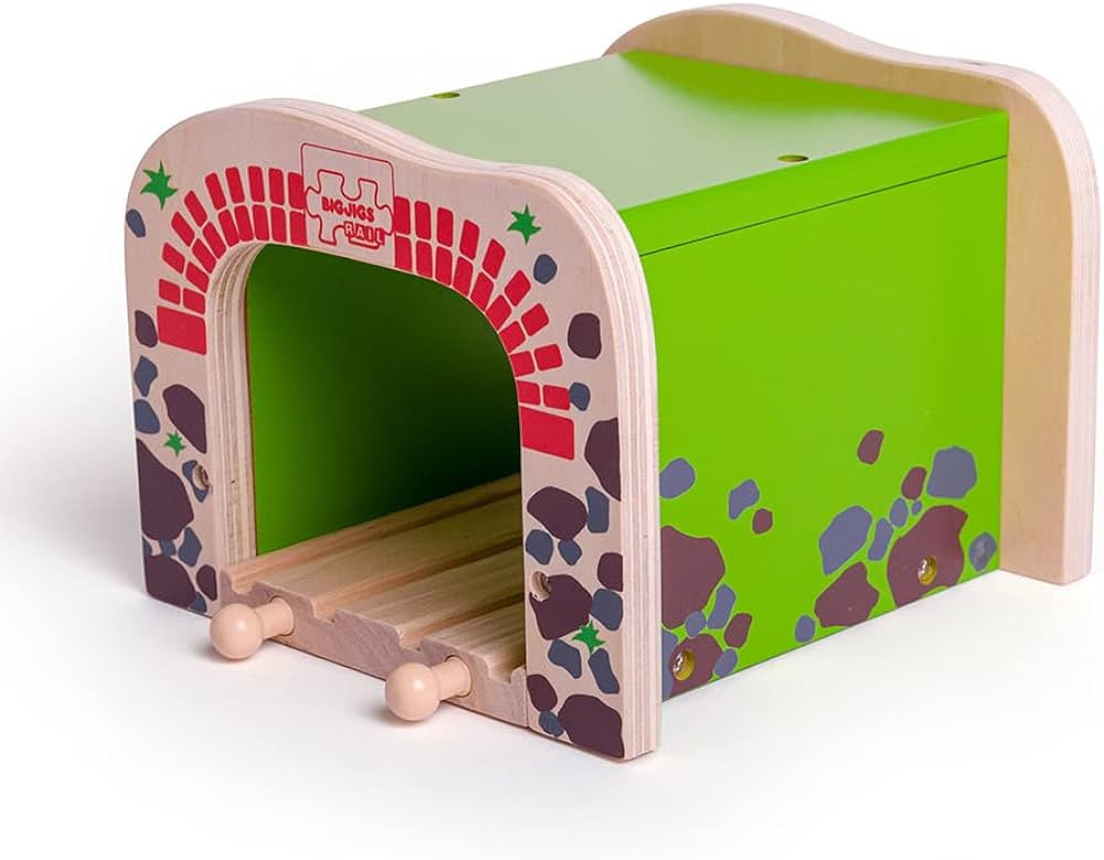 Bigjigs Rail, Double Tunnel, Wooden Toys, Train Set, Train Tunnel, Wooden Train Track Accessories... | Amazon (US)