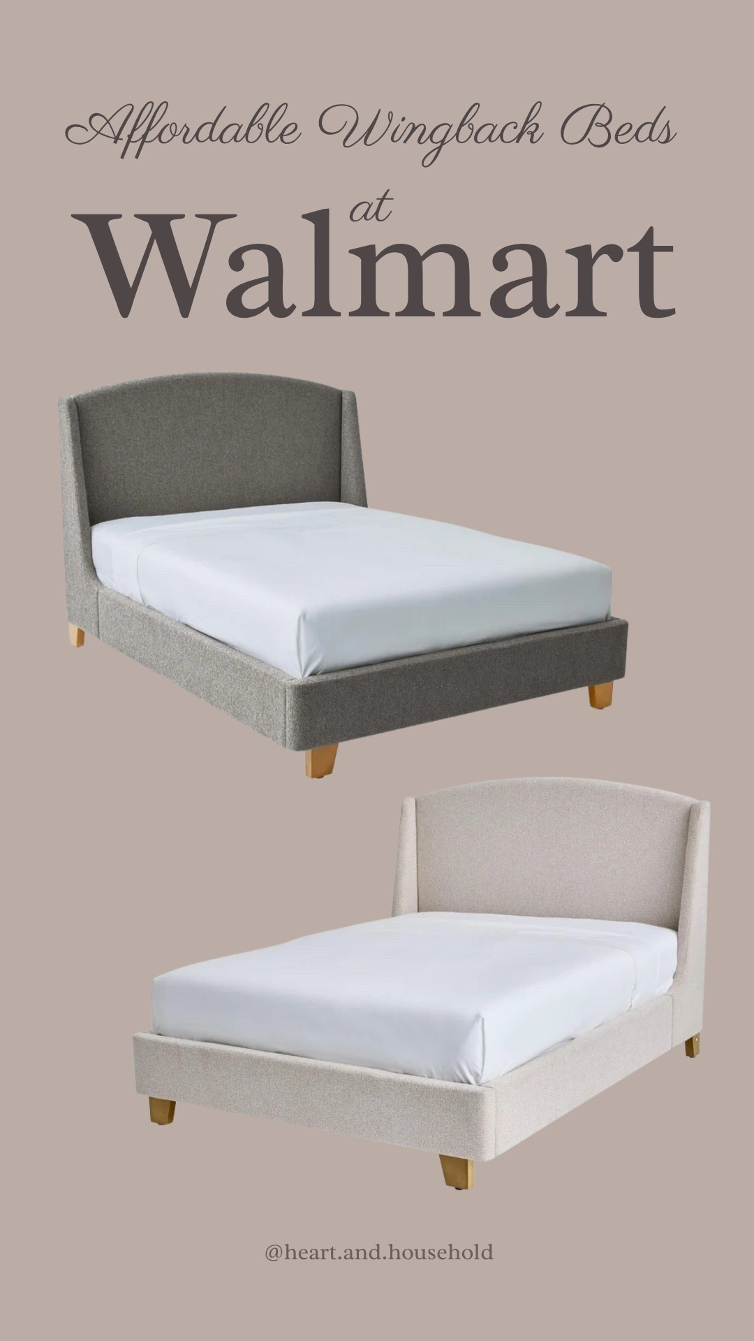 These BHG wingback beds from Walmart are not only super affordable, but also STUNNING! They would look amazing in any bedroom! 

#LTKHome #LTKFamily #LTKStyleTip