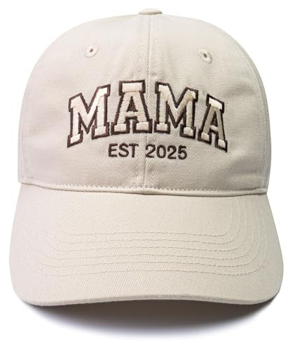Mama EST 2025 Hat, New Mom Gift, Frist, Embroidered Mama Cap for Women, Gift for New Moms | Amazon (US)