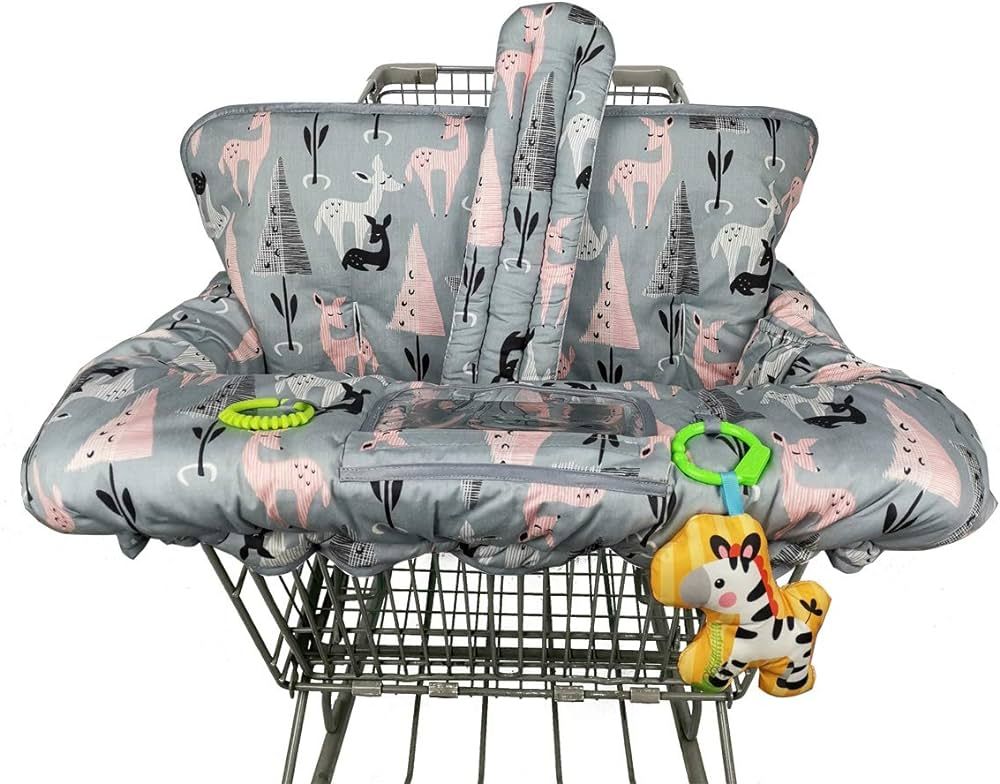 ICOPUCA Shopping Cart Cover, 2-in-1 cart Cover for Babies N high Chair Cover, Padded Grocery cart... | Amazon (US)