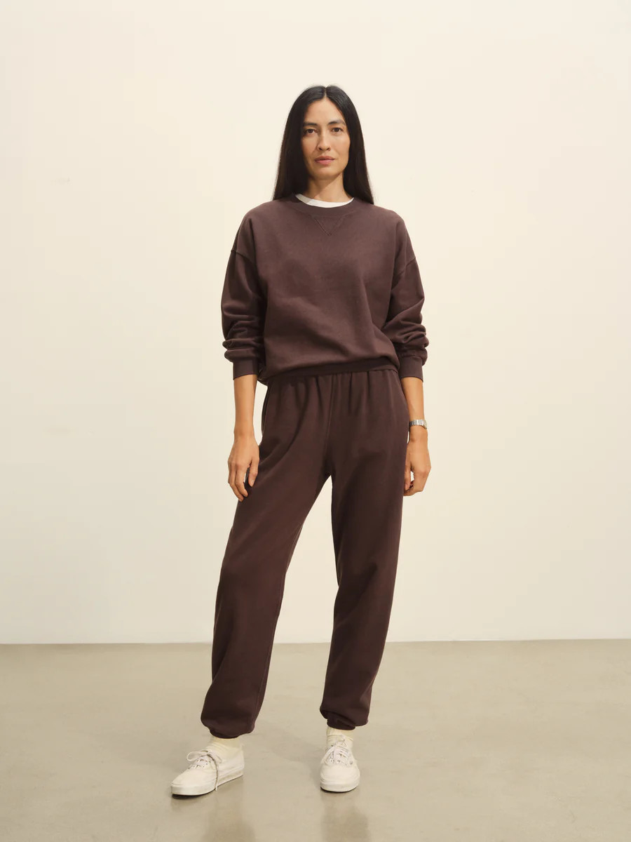 Chestnut Vintage Interloop Oversized Crew - Buck Mason- Modern American Classics | Buck Mason