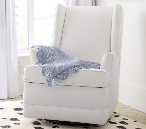 Modern Wingback Manual & Power Swivel Glider Recliner | Pottery Barn Kids