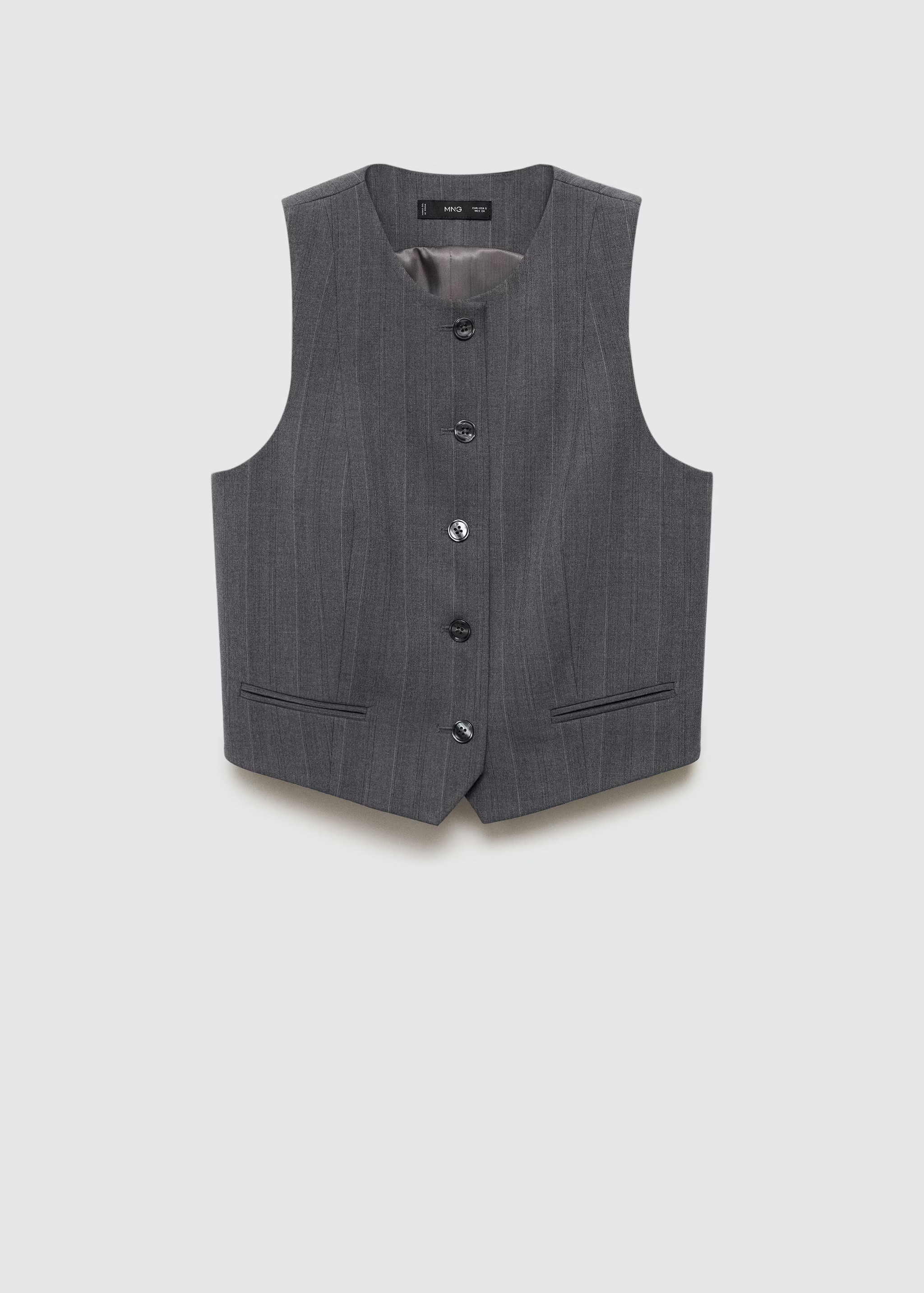 Pinstriped suit vest | MANGO (US)