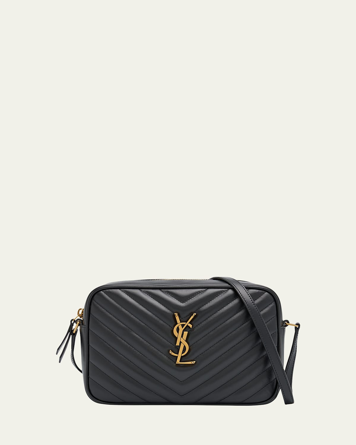 Lou Medium YSL Camera Bag with Pocket in Quilted Leather | Bergdorf Goodman