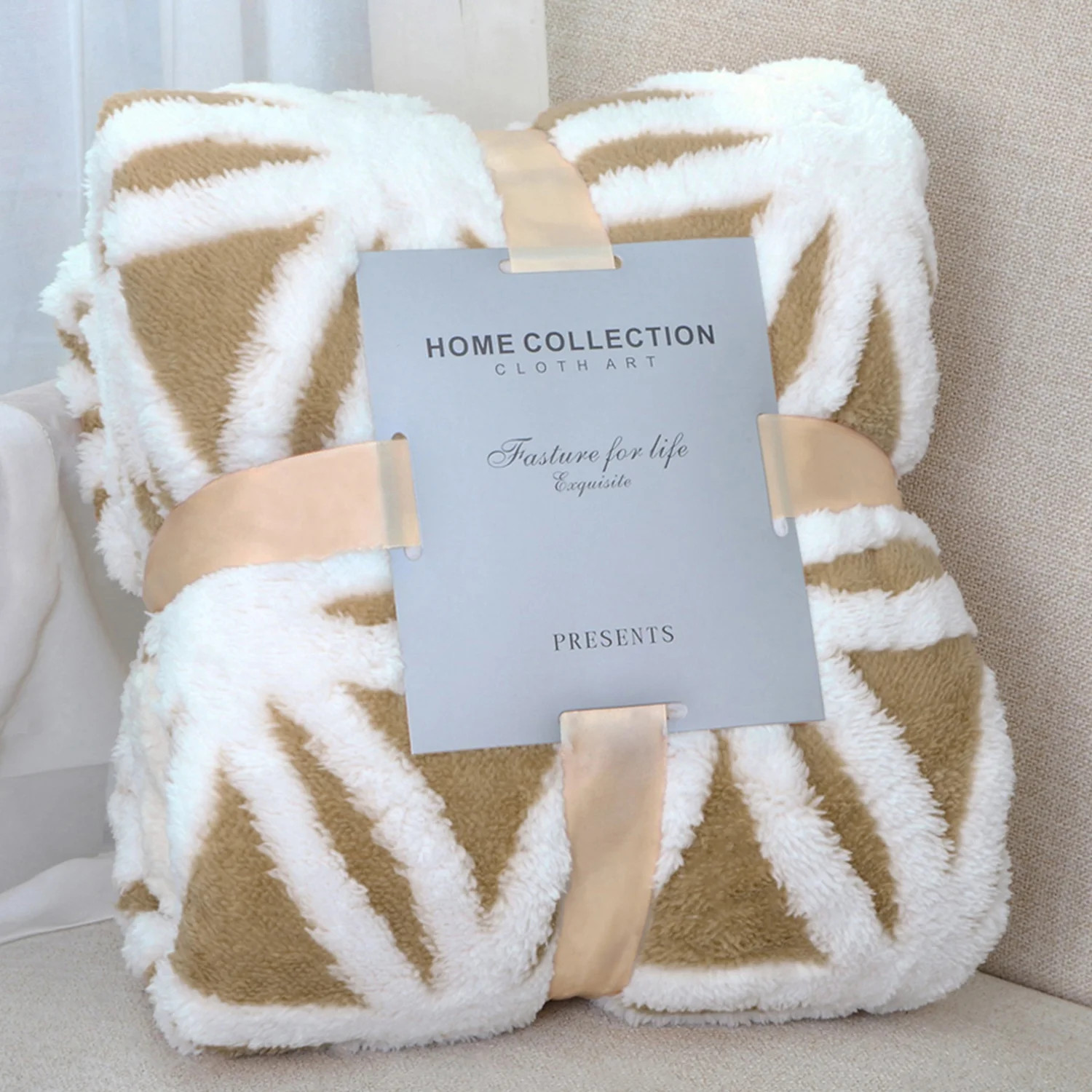 LOMAO Sherpa Fleece Blanket Fuzzy Soft Throw Blanket Dual Sided Blanket for Couch Sofa Bed (Khaki... | Walmart (US)