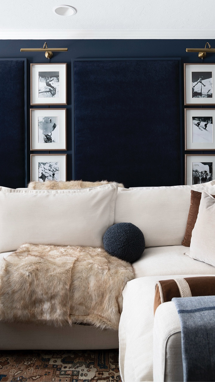 Especially love our cozy basement media room this time of year! 

#LTKSeasonal #LTKHome