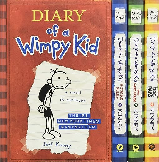 Diary of a Wimpy Kid Box of Books 1-4 Hardcover Gift Set: Diary of a Wimpy Kid, Rodrick Rules, Th... | Amazon (US)