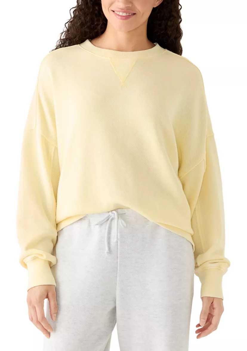Women's Drop Shoulder Crew Neck Pull On Sweater | Belk