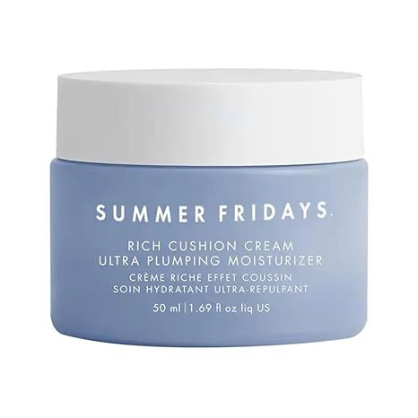 Summer Fridays Rich Cushion Face Cream - Ultra Plumping Barrier Repair Cream + Makeup Primer - In... | Amazon (US)