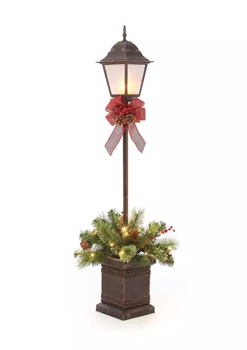 4 Foot Pre Lit Lamp Post | Belk