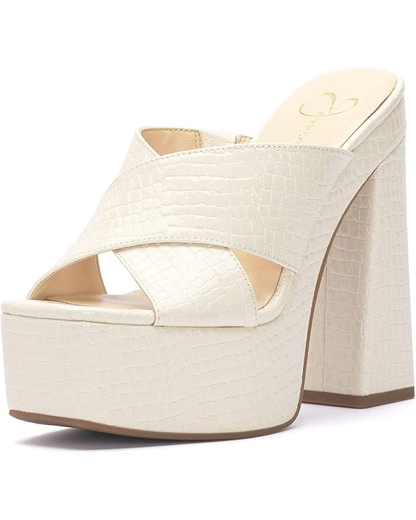 Jessica Simpson Women's Basima Platform High Heel Sandal Wedge | Amazon (US)