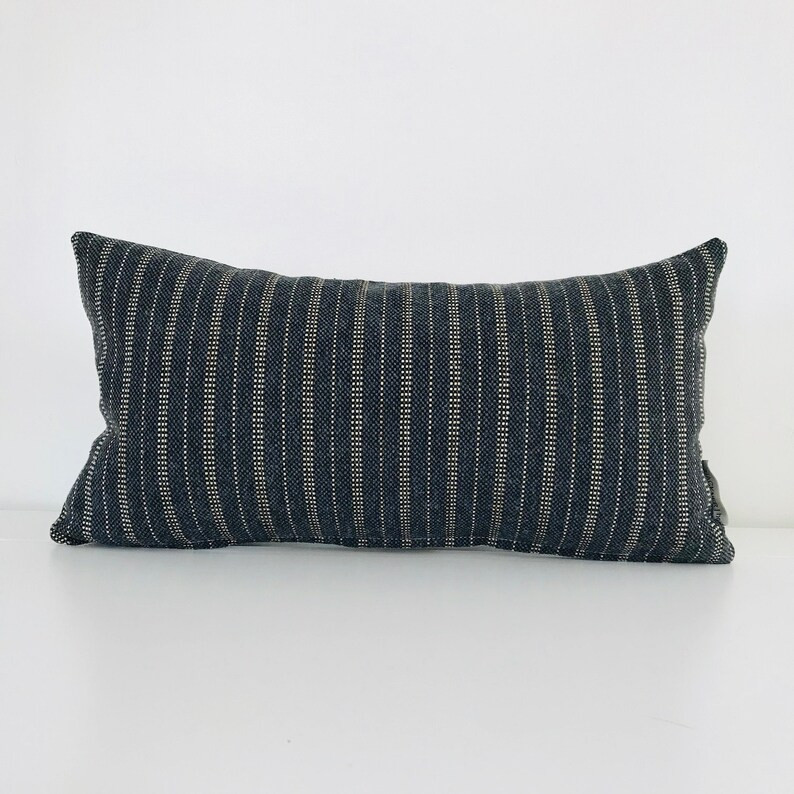 Jute Stripe  Black Boho Pillow Cover Pillow Cover Black | Etsy | Etsy (US)