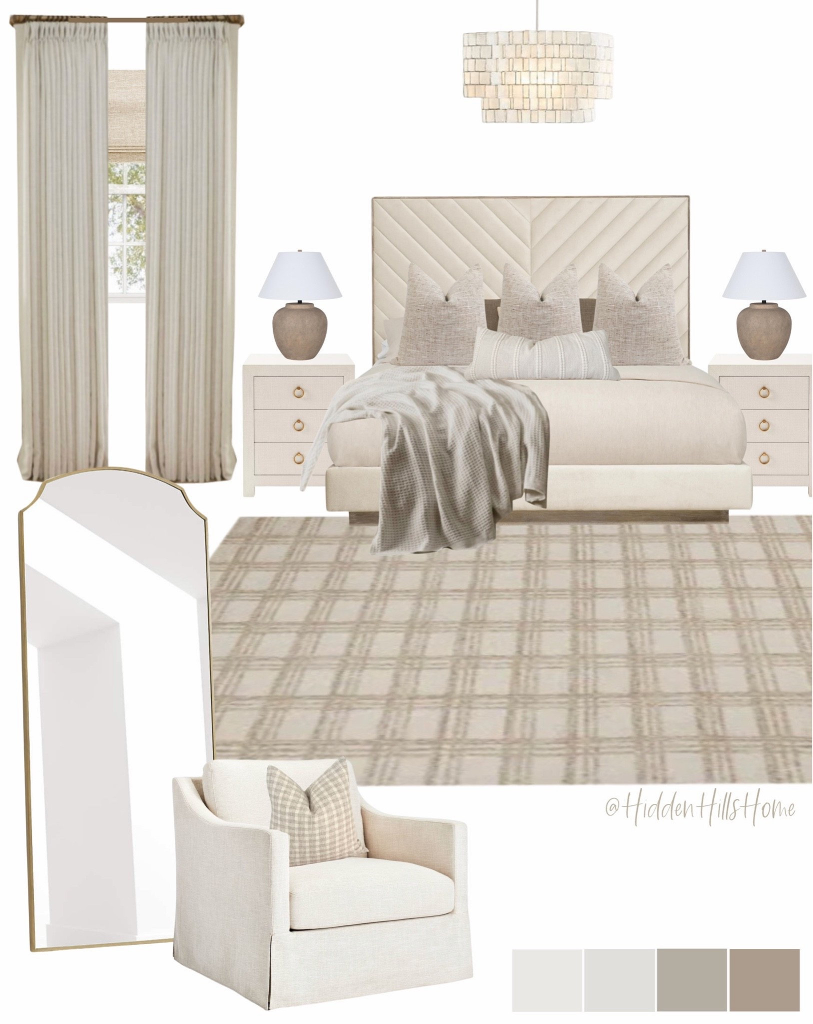 Neutral bedroom decor ideas, bedroom mood board, bedroom design Inspo. Master bedroom decor #bedroom

#LTKHome #LTKSaleAlert