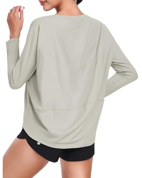 CRZ YOGA Pima Cotton Long Sleeve Workout Shirts for Women Loose Fit Athletic Yoga Shirt Casual Bo... | Amazon (US)