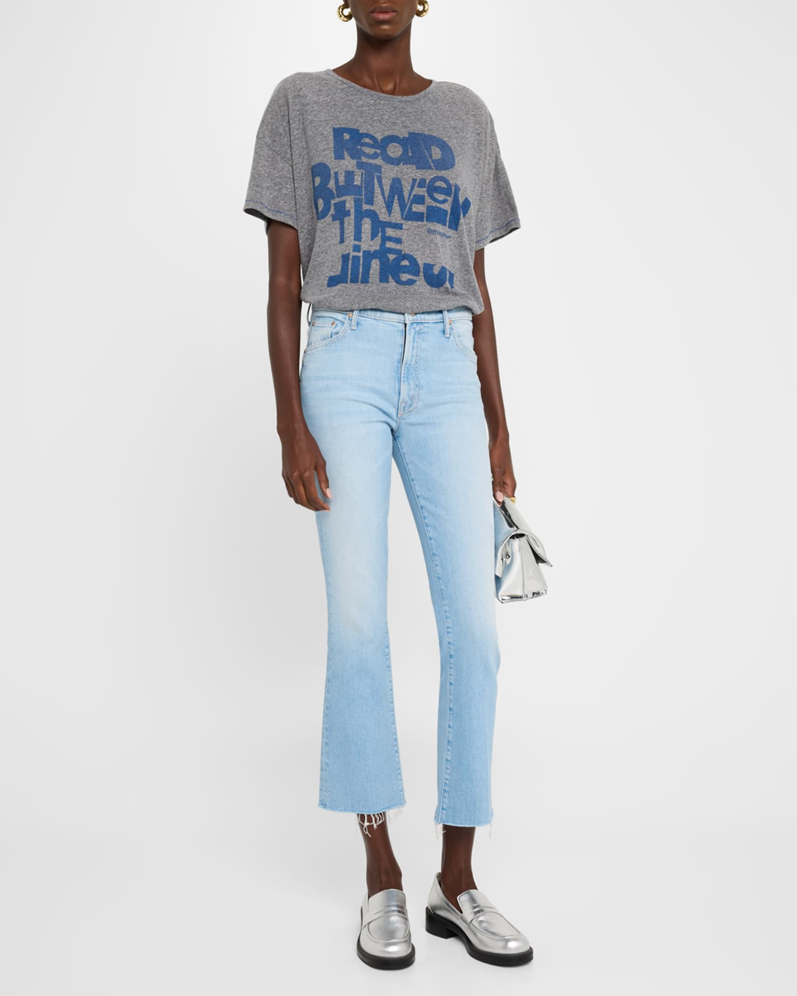 MOTHER The Insider Ankle Fray Jeans | Neiman Marcus