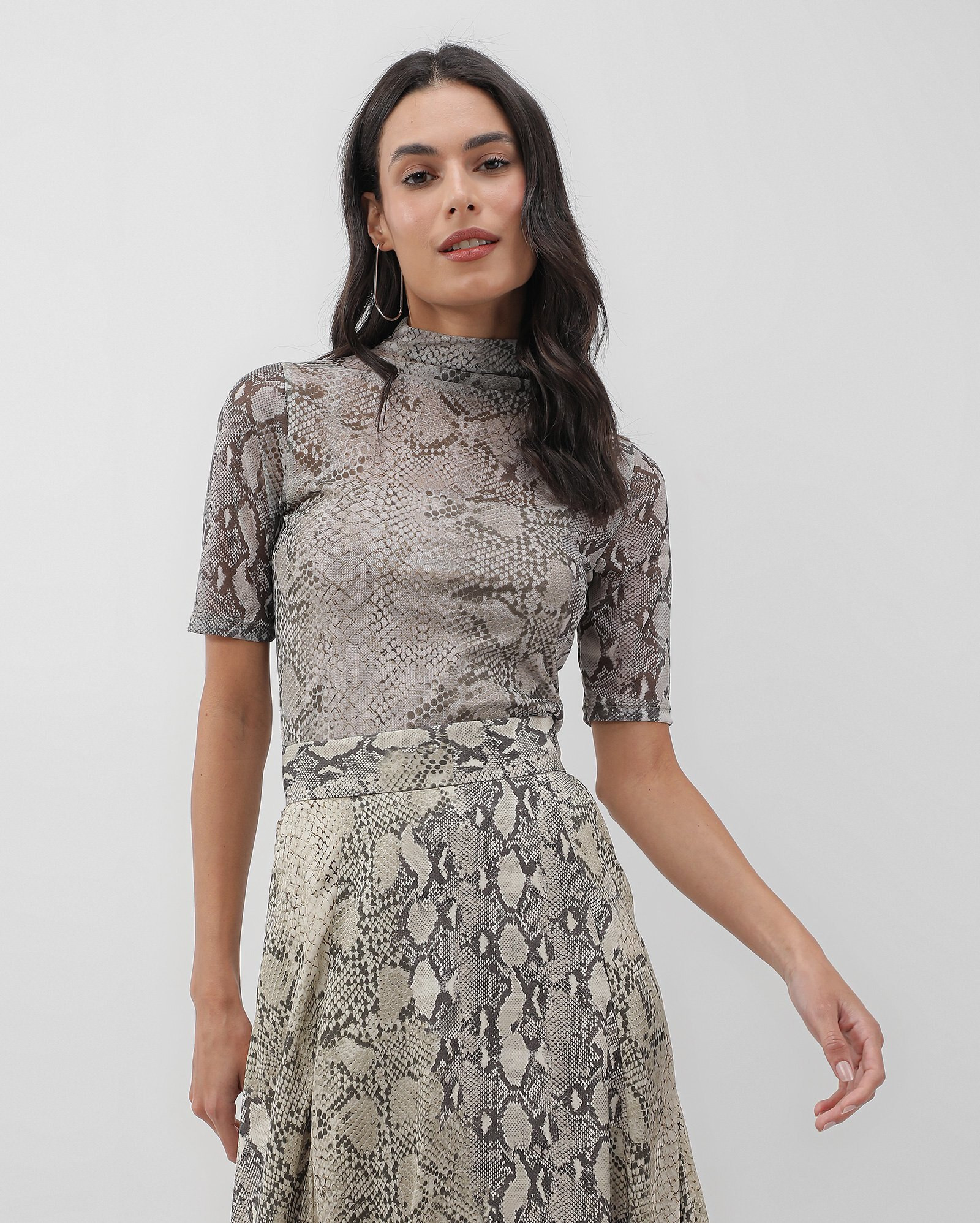 Blusa feminina tule cobra multicor | AK by Riachuelo | Riachuelo (BR)