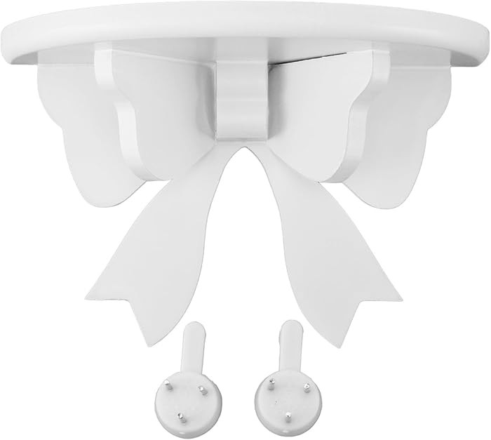 Buachois Wooden Floating Shelves,20 * 10 * 13cm Wall Mounted Butterfly Semicircle Wall Shelf,Wall... | Amazon (US)