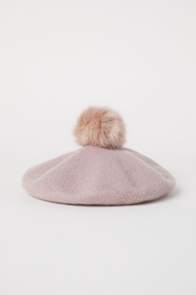 H & M - Wool-blend Beret - Pink | H&M (US + CA)